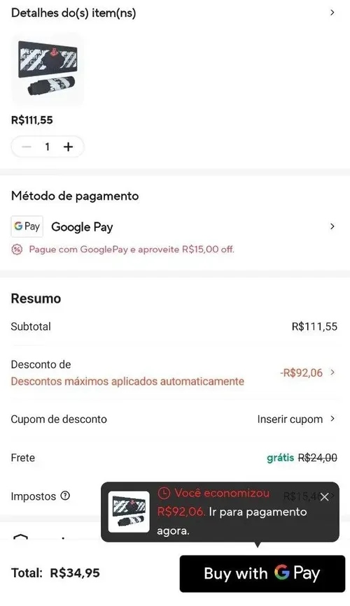 Imagem na descrição da promoção