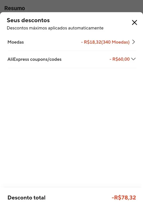 Imagem na descrição da promoção