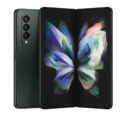 Smartphone Samsung Galaxy Z Fold3 5G Tela dobrável de 7,6" 512GB Processador Snapdragon 12GB de RAM 