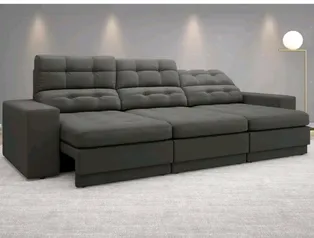 sofá 4 lugares Net Jobim retrátil e reclinável 2,30