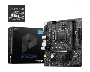 Placa Mãe MSI H510M-A PRO LGA 1200 ATX DDR4