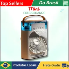 Mini Ventilador De Mesa Frigorífico, Air Cooler, Mobile Cooler, Novo