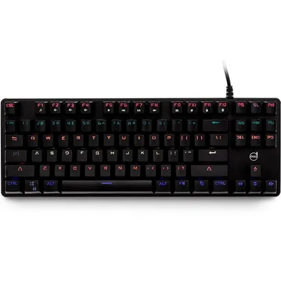 Teclado Mecânico Gamer Dazz Eclipse, LED Switch Gateron Blue, Preto - 625313