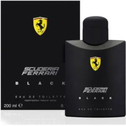 Perfume Ferrari Black Masculino Eau De Toilette 200ml por R$ 138