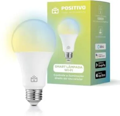 Smart Lampada Wi-Fi Positivo Casa Inteligente LED 10W Branco Bivolt | R$52