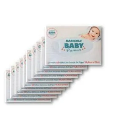 Kit lenço de papel MariGold Baby Premium 500 Unidades