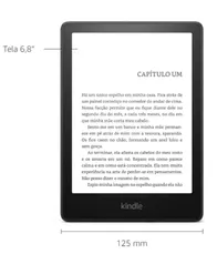 Novo Kindle PaperWhite Preto com 6,8" 2021, Wi-Fi e 8GB - B08N3J8GTX