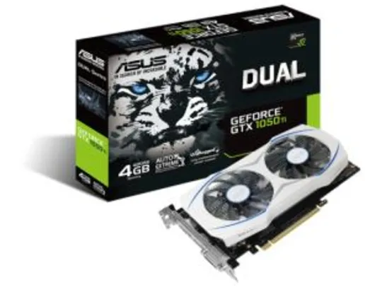 Placa De Vídeo GeForce GTX 1050 Ti 4Gb Asus dual - R$ 711