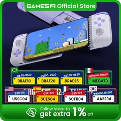 [App/Taxa Inclusa/Moedas - R$ 150] Gamepad para Smartphone Gamesir X2s, Compatível com IOS e Android 