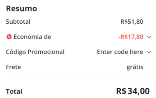 Imagem na descrição da promoção