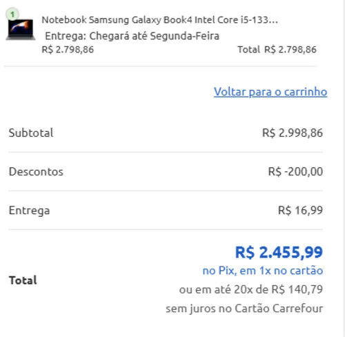 Imagem na descrição da promoção