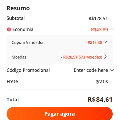 Imagem na descrição da promoção