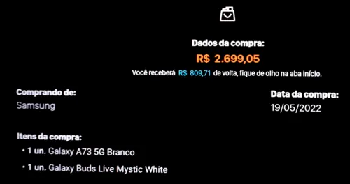 Imagem na descrição da promoção