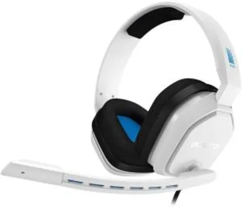Headset Astro Gaming A10 Para Playstation, Xbox, Pc, Mac - Branco/Azul | R$418