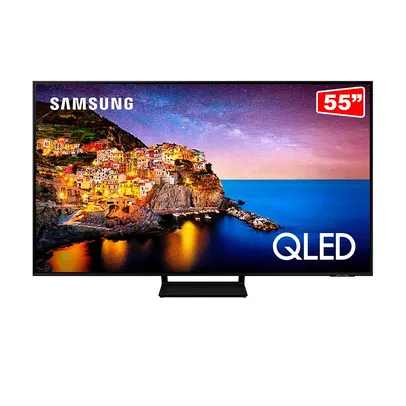 Smartv Tv Samsung 4k Qled 55Q70A- Modo Game, Processador Ia, Som Em Movimento Virtual