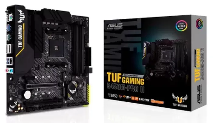 Placa-Mãe Asus TUF Gaming B450M-Pro II, AMD B450, mATX, DDR4