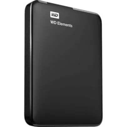 HD Externo Portátil WD Elements 1TB USB 3.0 por R$ 217
