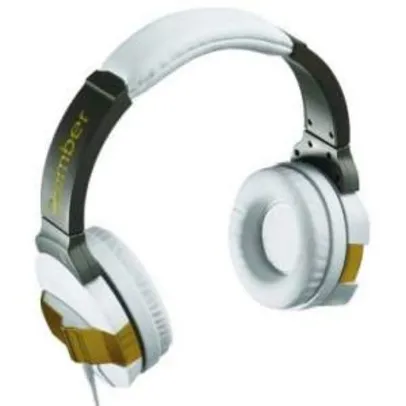 [Ricardo Eletro] Fone de Ouvido Bomber Branco e Dourado com Partes Banhada a Ouro - HB10 por R$ 57