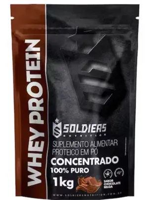 Whey Protein Concentrado 1kg Importado Soldiers Nutrition - Vários Sabores