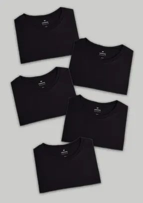 Kit 5 Camisetas Masculinas Hering Básicas Slim