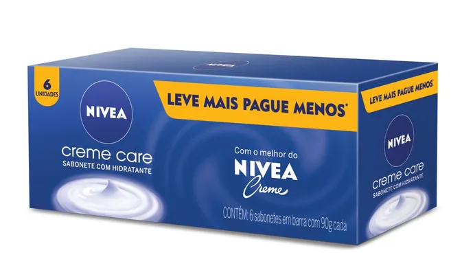 NIVEA Sabonete em Barra Creme Care Promo 90g