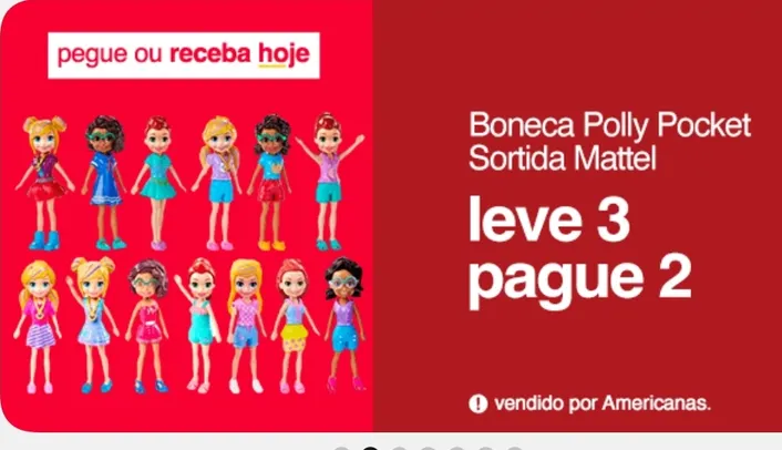 [APP] LEVE 3 PAGUE 2 - Boneca Polly Pocket Sortida Mattel