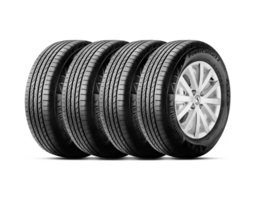 Kit 4 Pneu Continental Aro 16 195/55r16 87H TL FR PowerContact 2