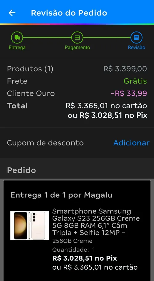 Imagem na descrição da promoção