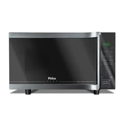 [AME R$ 365] Micro-ondas Philco PMO28TF Flat Preto Sem Prato Giratório 28L 110v