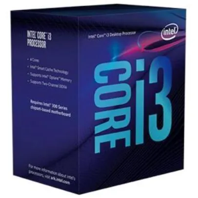 Processador Intel Core i3 9100F (à vista no cartão de crédito)