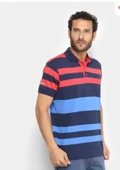 Camisa polo Aleatory listrada com frete grátis