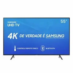 TV LED 55" Samsung Smart TV RU7100 4K 3 HDMI 2 USB 60Hz  | R$2279