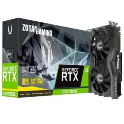 Placa de Vídeo Zotac NVIDIA GeForce RTX 2070 Super Mini, 8GB - R$3339