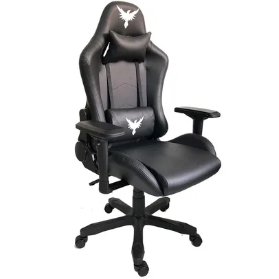 Cadeira Gamer Raven X-10, Até 150kg, com Almofadas, Descanso  de Braço 2D, Preto - CDRVX10TP