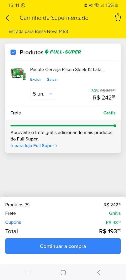 Imagem na descrição da promoção