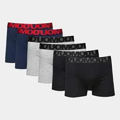 Kit de 6 Cuecas Boxer Básico, Duomo, Masculino | R$75