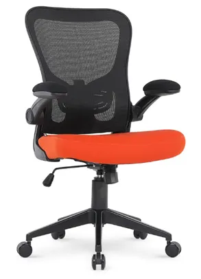 Cadeira DT3 Office Vita Preto e Laranja 13908-1