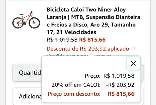 Imagem na descrição da promoção