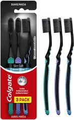 [REC] Escova Dental Colgate Slim Soft Black 3Unid