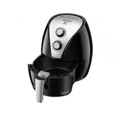 Fritadeira Elétrica Sem Óleo/Air Fryer Mondial - Pratic AF-20 Preta e Prata 2,4L com Timer | R$189