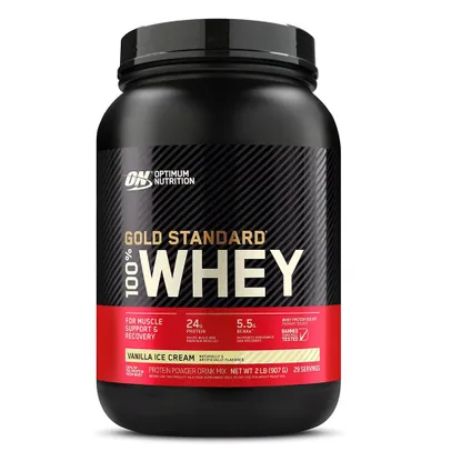 100% Whey Protein Gold Standard Vanilla Ice Cream - Optimum Nutrition - 907g