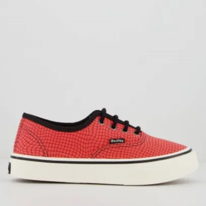 Tênis Redley Originals Grid Vermelho e Preto