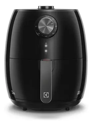 [CASHBAK ELECTROLUX R$ 156] Fritadeira Elétrica Airfryer Sem Óleo Electrolux 3,2L Cesto Removível Preta Com Timer 1400W EAF15