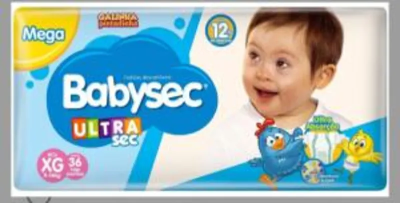 Fraldas descartáveis Babysec Ultrasec Galinha Pintadinha, | R$22