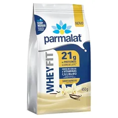 [Recorrencia + Cupom] WHEY PROTEIN PÓ PARMALAT WHEYFIT BAUNILHA 450G