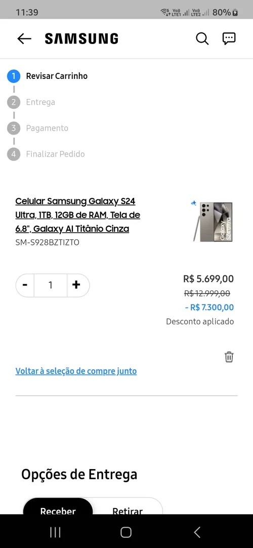 Imagem na descrição da promoção