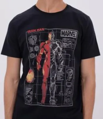 Camisa masculina - desenho técnico armadura Iron Man | R$20
