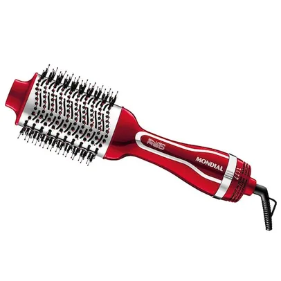 Escova Secadora Mondial Silver Red ES-07 1200w - Vermelha