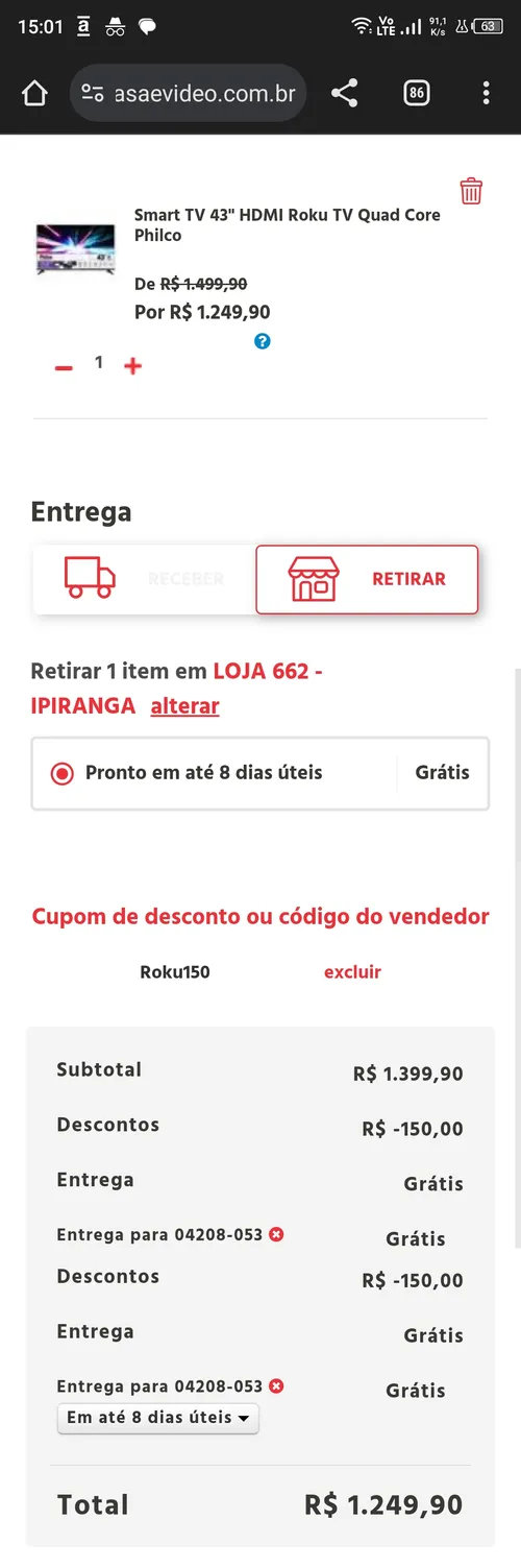 Imagem na descrição da promoção