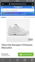 Tênis Fila Disruptor II Premium | R$229